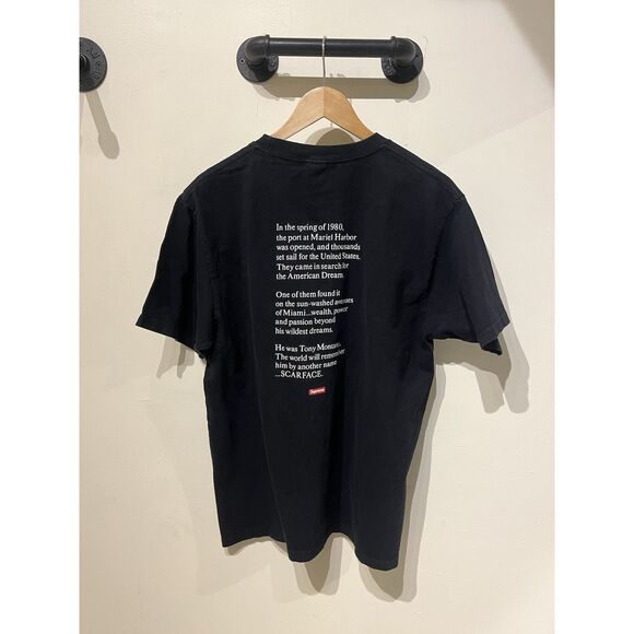Supreme Scarface Black T Shirt Size L - Picture 4 of 7